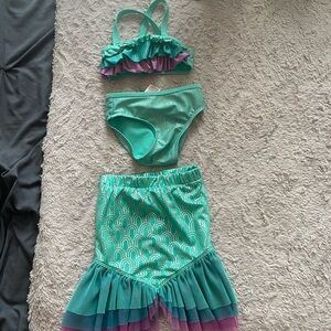 Cat & Jack Mermaid bikini baby girl 12M